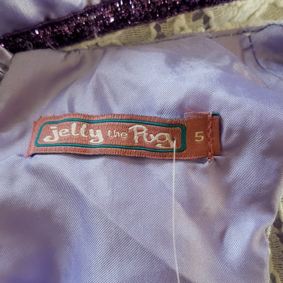 Jelly the Pug sz 5 Purple Lena dress & jacket set - Picture 6 of 8